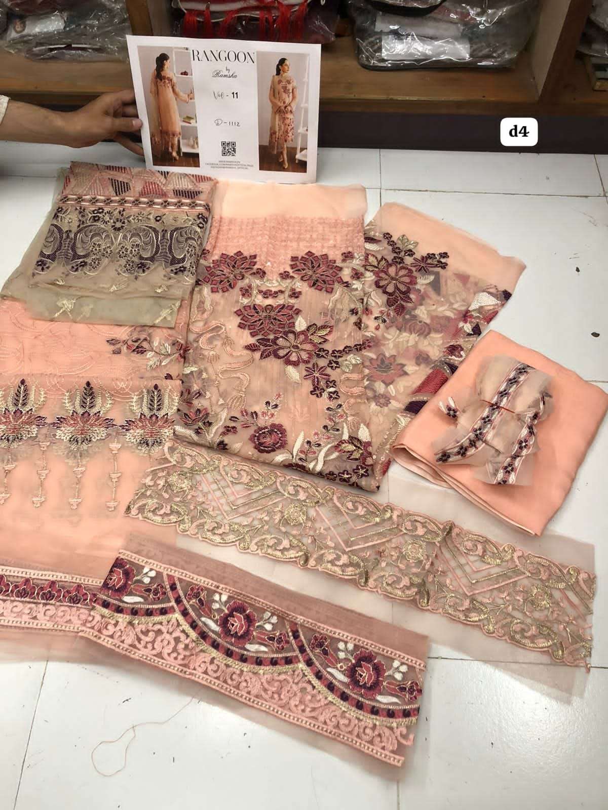 Rangoon chiffon VOL 11 by Open pics  Ramsha